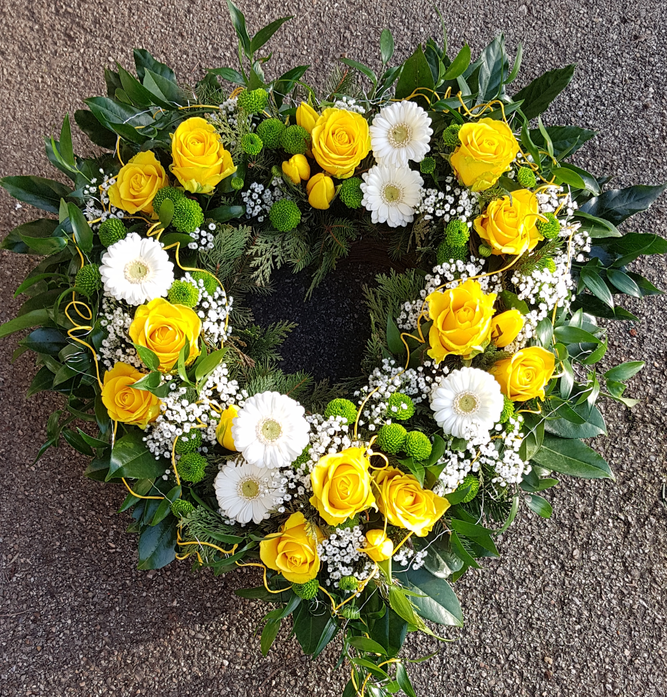 Blumenherz in Gelb
