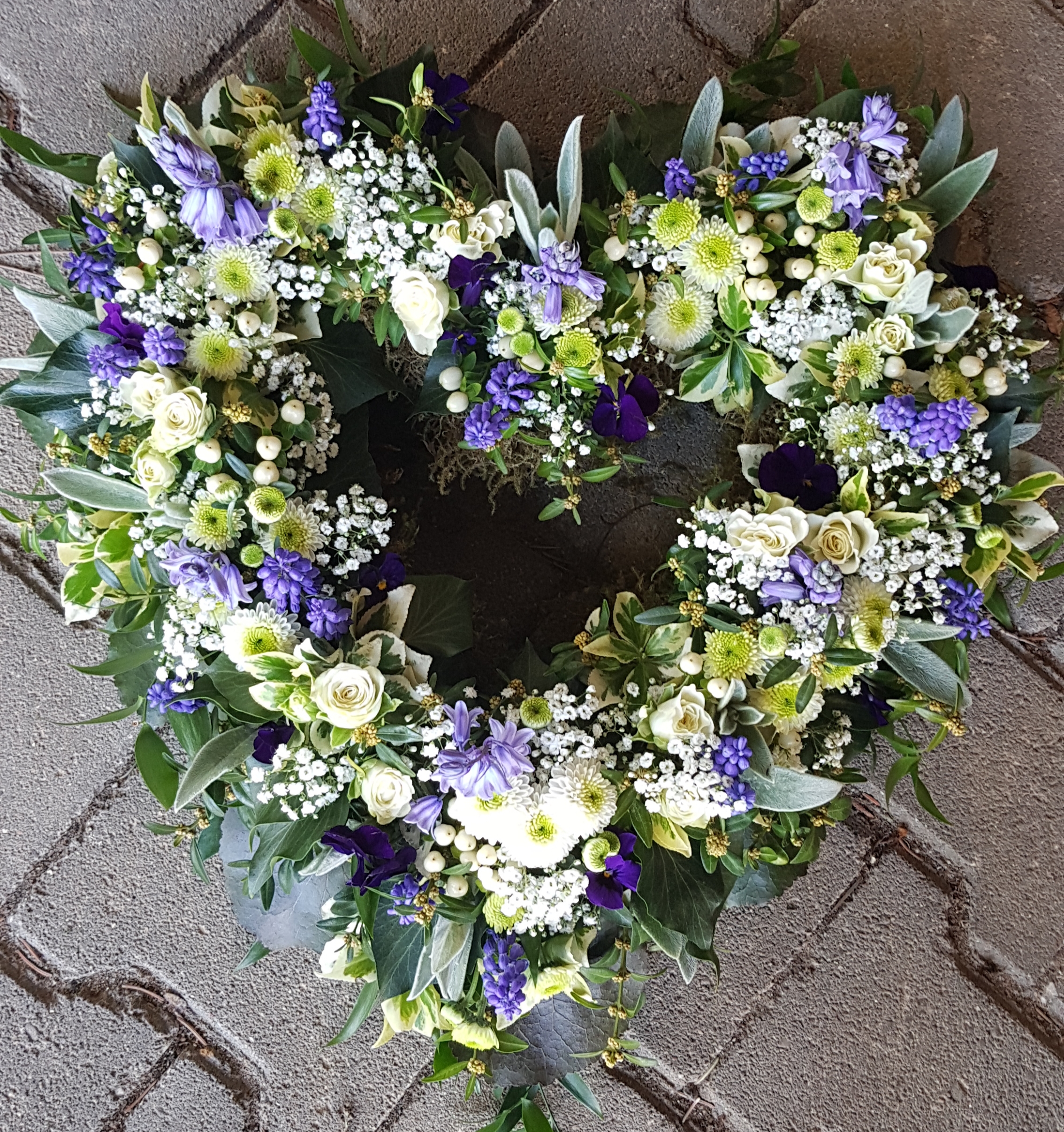 Herzblumen Kranz